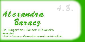 alexandra baracz business card